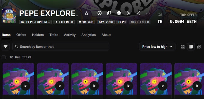 The image shows a screenshot of a website called "Pepe Explore". It appears that there are multiple images displayed, possibly related to the content on the page or the layout of the site. The main focus of the image seems to be an advertisement for a wallet app, which is located in the bottom right corner of the screen. This could indicate that the post might be discussing the features and benefits of this particular wallet app, or it may be promoting other products related to finance or personal organization.