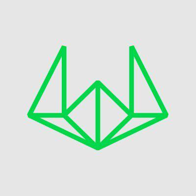 A green wireframe-style logo of the GitLab fox mascot is displayed on a gray background. The image appears unrelated to the accompanying post about Wintermute's $1 billion investment plan in HFT and AI infrastructure.