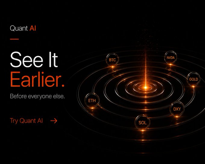 The image features a black background with a large orange circle containing five different types of cryptocurrency symbols, including Bitcoin, Etherium, and others. The text "see it earlier" is written above the circle, suggesting that the viewer should pay attention to market trends and opportunities before they become apparent. Below this, there's an arrow pointing towards the bottom left corner of the image, indicating a direction for the viewer to follow.