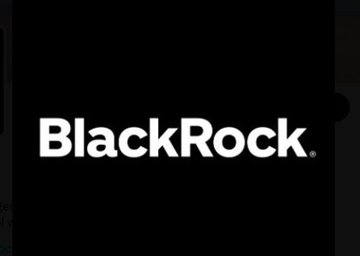 The BlackRock company logo is displayed in white text on a solid black background.