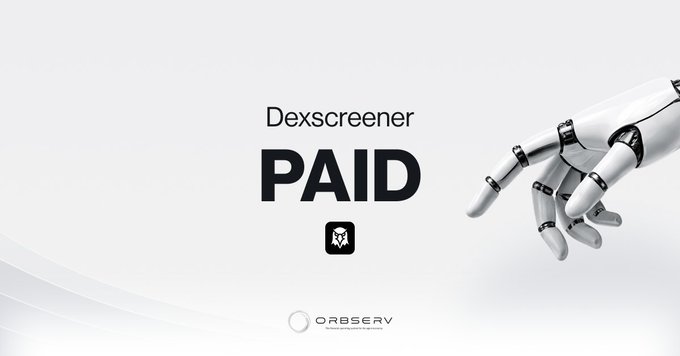 The image features a white robot arm with its hand extended, pointing towards the text "DeXscreener Paid" written below it. This suggests that there might be an advertisement or promotional content related to DeXscreener paid services for businesses. The focus on what is in the image and how it relates to the post emphasizes the importance of creating a strong financial ecosystem with efficient liquidity infrastructure, as highlighted by the text "A financial ecosystem requires liquidity."