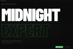 The image features a black background with white text that reads "Midnight Expert" written in green. The text is positioned at the top of the screen, making it the main focus of the image. Below this title, there are two lines of green text that read "Developers, have you tried building with Midnight yet? See how quickly you can go from prompt to prototype with AI built for the Midnight stack". This information suggests that the image is related to a post about building with the Midnight stack and might be promoting an article or tutorial on this topic.
