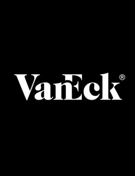 The image displays the VanEck logo in white text on a black background. This relates to the announcement as VanEck is the investment firm that recently commented on Bitcoin entering an accumulation phase.