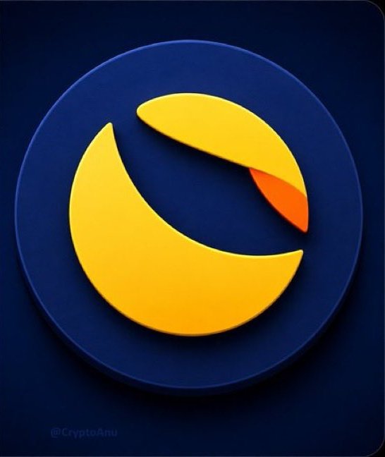 The image features a logo for a company named "Lunc", which stands out against a dark blue background. The logo consists of two circles, one yellow and one orange, with a line cutting through them. The yellow circle has a small hole in its center, while the orange circle is slightly larger than the yellow one. The text "LUNC" is written below the logos, indicating that this company might be related to the cryptocurrency or blockchain industry.