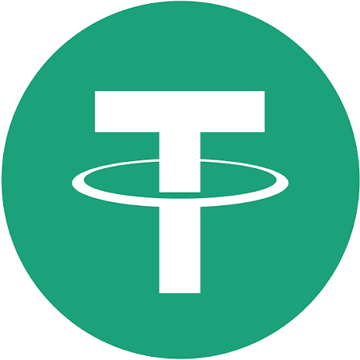 The image shows the Tether (USDT) logo—a white "T" encircled by a ring on a green circular background—representing the stablecoin mentioned in the post about Tether issuing approximately 162 billion yen (1 billion USDT) and its potential impact on Bitcoin's price movement.