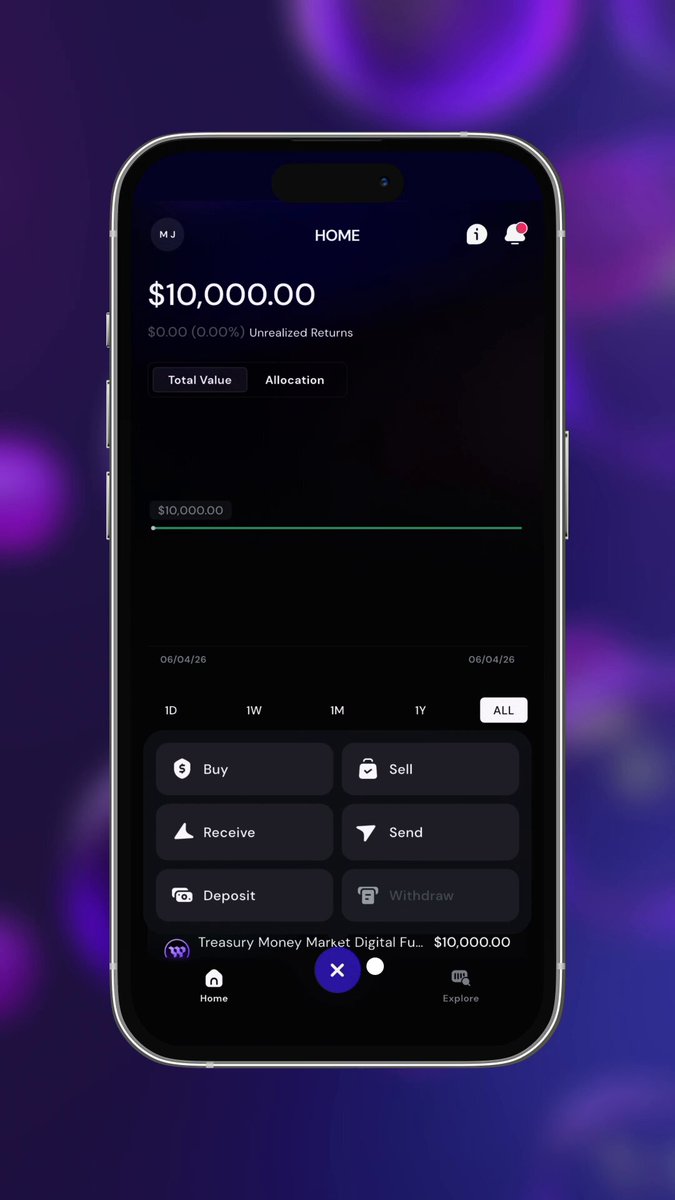 The image features a smartphone displaying the text "It's never been easier to move stablecoins into WisdomTree Premium". This message likely refers to the user interface of an app that assists with transferring funds between digital wallets, such as those operated by @MetaMask or other financial institutions. The focus on the post's content emphasizes its significance and encourages people to utilize this feature for convenient money management.