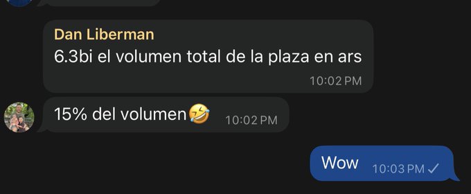 The image shows a text message conversation between two people, with one person's name being Dan Liberman. The message includes an emojis and a funny statement about the volume of a CD or album. The conversation also mentions that the CD was sold through @cocoscap.