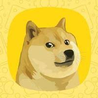 An illustration of a Shiba Inu (Doge) dog on a bright yellow background with subtle Dogecoin watermark patterns, representing the DogeOS public testnet launch that introduces EVM compatibility to the Dogecoin ecosystem for developers.