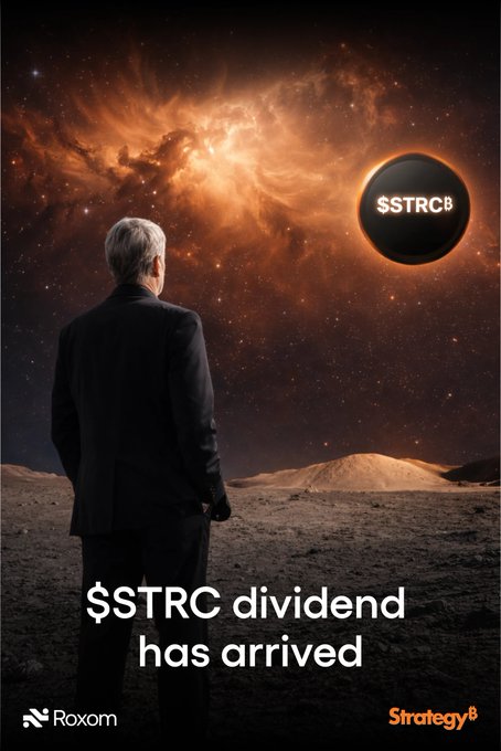The image features a man dressed in a suit standing in front of a large black circle with the words "SSRC" written on it, which appears to be floating in space. The man seems to be looking up at this celestial object or event. The background is dark and out of focus, drawing attention to the man and the central element - the floating black circle.