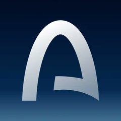 The image displays the Arc logo—a stylized silver letter "A" against a blue gradient background. It represents Arc, Circle's new blockchain network, which is featured in the accompanying announcement highlighting its live launch with native USDC gas, sub-second finality, and major institutional validators like BlackRock, DTCC, Visa, and Mastercard.