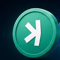 The image shows a green circular coin or badge featuring the Kaspa (KAS) logo, a stylized white angular symbol on a teal-green 3D disc background.

This visually represents the $KAS (Kaspa) cryptocurrency discussed in the post, aligning with the technical analysis highlighting its current price of $0.027788, a slight 24H decline of -0.41%, and a fragile composite score of 19/100.
