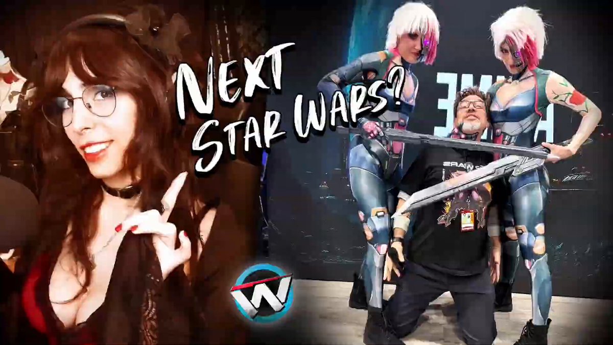 The image shows two women dressed up as characters from Star Wars, posing for a photo together. The background of the image features a banner that reads "Next Star Wars?" along with an explanation about a previous failed attempt at creating a game called @WagmiGameCo. This suggests that while there was some interest in the project initially, it ultimately failed to gain traction or attract players due to various challenges and obstacles encountered during its development.

The image also includes text elements such as "focus on what is in the image" and "@WagmiGameCo," which could be related to the failed game project. The overall tone of the post seems to be negative, highlighting the challenges faced by the creators or participants in the Star Wars gaming community.