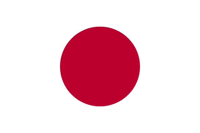The image shows the flag of Japan, featuring a solid red circle centered on a white background. This connects to the post as it represents the country where the country's largest convenience store chain, Lawson, is launching a stablecoin payment trial using JPYC.