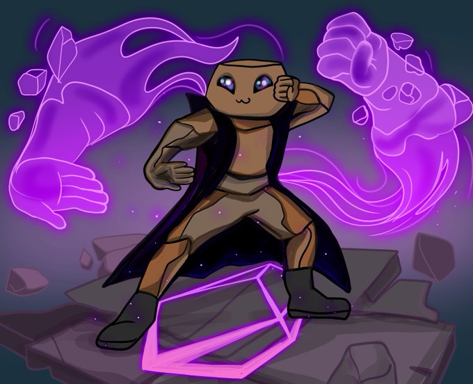 The image features a cartoon character with brown hair wearing a black outfit and holding a sword. The character appears to be fighting against purple smoke coming from two other characters. In the background, there are rocks that add to the overall composition of the scene. The caption above the image reads "@SeismicSys is building the backbone for the next wave of stablecoin infrastructure". This suggests that the cartoon might be related to a discussion or promotion about cryptocurrency and blockchain technology.