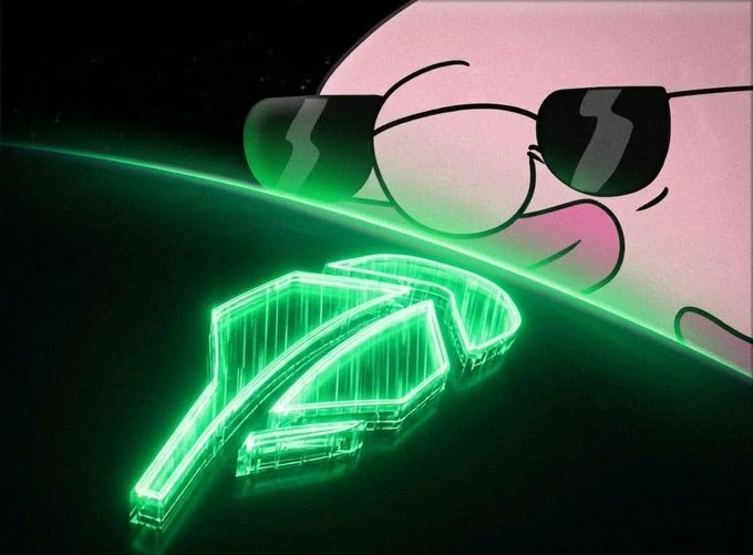 A cool pink cartoon pig wearing sunglasses peers down at a glowing green neon "RD" sign on a dark surface, evoking the "Robinhood" branding from the post. The image symbolizes watchfulness against insider manipulation, tying to the post's warning that AVAX Foundation insiders and presale KOLs sabotaged Blub—and won't be allowed to repeat it on Robinhood.