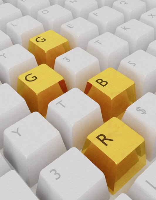 Yellow keyboard keys spell out "GGBR" to symbolize the new partnership between Goldfish (G) and ApeBond (B), visually linking the two project names in a connected design.
