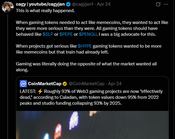 The image shows a screenshot of a social media post with text about a trend related to Solana coins, gaming tokens, and cozy games. The caption explains that this might be a recent happening in Solana as many gamers are participating, which is an interesting development for the cryptocurrency world. The post also mentions how there is a new coin called Memocoins gaining popularity, specifically within the cozy game community. The main image itself is not visible but it is described as an older version of this content from March 24th, 2020.