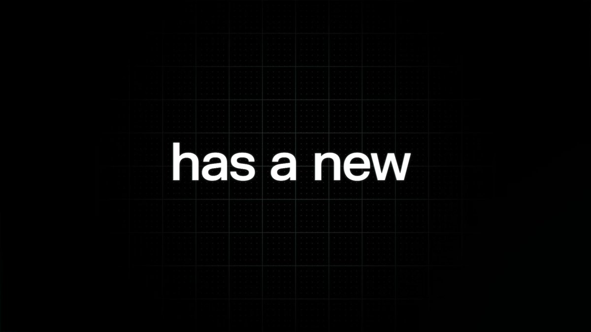 The image features a black background with white text that reads "has a new" written in all capital letters. This message appears to be related to an advertisement or promotional material for Tesla, SPX, or semiconductors. The text is positioned centrally on the image and stands out against the dark backdrop.