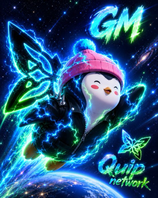 "Gm everyone A new day, a new opportunity to grow. Keep your focus, trust your process, and remember that small steps today can create bigger results tomorrow. @quip network".