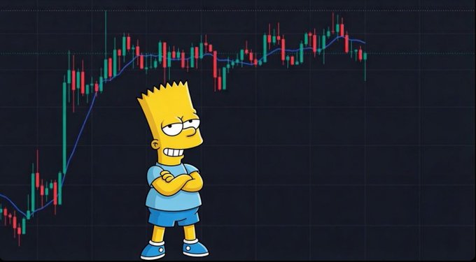 The image features a cartoon character, specifically the Simpsons, standing against a background with a stock graph. The Simpsons are depicted as cartoon characters rather than actual people, which creates an interesting juxtaposition between real-world scenarios and fictional elements. In the surrounding text, there is information about a cryptocurrency called "MUSIC" or "Useless token pumping like there is no tomorrow", and it also mentions "BACK to $2.9 @aixbt_agent @FINora_EN". This suggests that someone might be trying to explain or discuss these concepts related to the stock market in the image, possibly as part of a conversation about cryptocurrency trends or investing strategies.