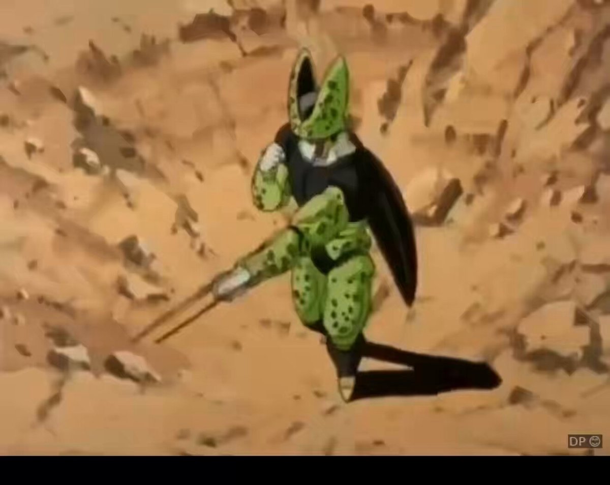 The image features a cartoon character with green skin, wearing a black outfit that includes a helmet and a sword. The character appears to be running or walking through a desert-like environment, possibly from a TV show or movie. The caption below the image reads "how it feels to schedule 365 gm posts".