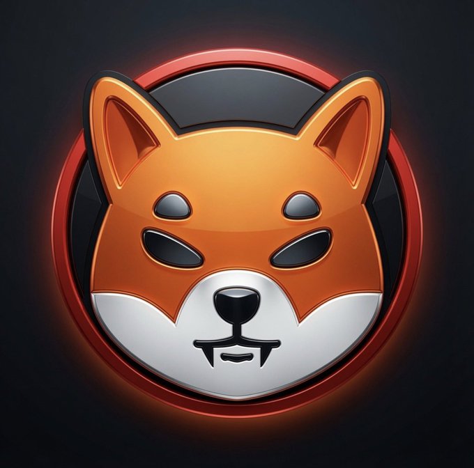 A stylized circular logo featuring an orange and white fox or cat face with a mask-like appearance set against a dark background with a red glowing border.