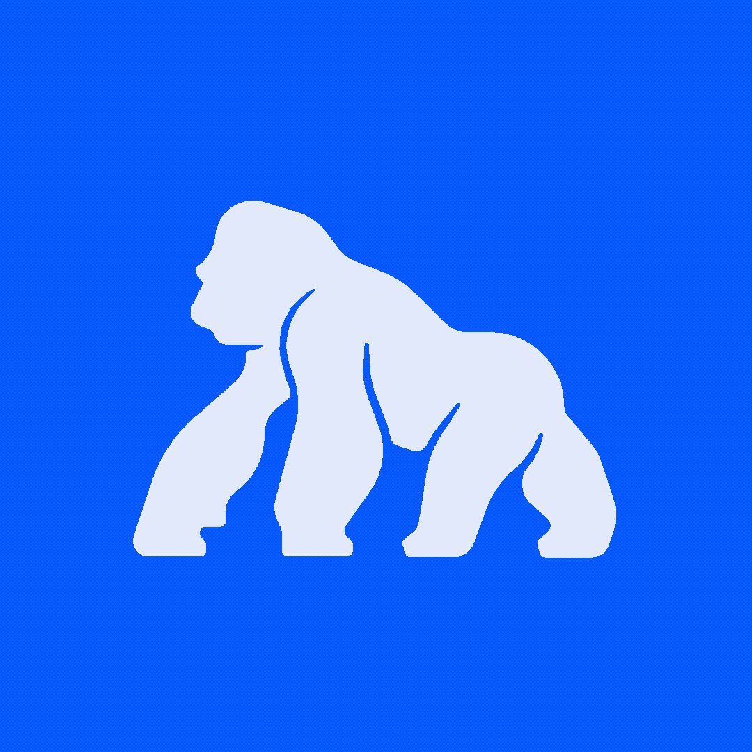 "Apes got motion." This phrase is likely a reference to the gorilla's movement or activity, possibly indicating that they are engaged in some form of action or exploration within their environment. The image features a white gorilla standing upright against a blue background, which serves as an interesting contrast and makes it easy for viewers to identify the subject matter.
 
The post also includes text elements such as "Apes got motion." and "Focus on what is in the image". These details help provide context about the gorilla's behavior or activity within its environment.
