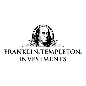 The image displays the Franklin Templeton Investments logo, featuring an oval portrait of Benjamin Franklin flanked by laurel branches, with the company's name in bold text below. The logo accompanies an announcement about Franklin Templeton receiving U.S. regulatory clearance to integrate tokenized assets into conventional ETFs and mutual funds, marking a significant step in bridging digital assets with traditional investment vehicles.