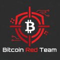 A logo featuring a red Bitcoin 'B' inside a crosshair target design with the text 'Bitcoin Red Team' beneath it.