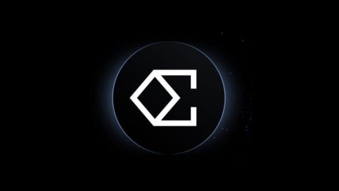 A stylized "Σ" (Sigma) symbol displayed in white within a glowing blue circular border against a black background. The image likely represents the Ethena (ENA) token mentioned in the post, with the sigma letter serving as a visual branding element tied to the cryptocurrency's significant 48% price surge.