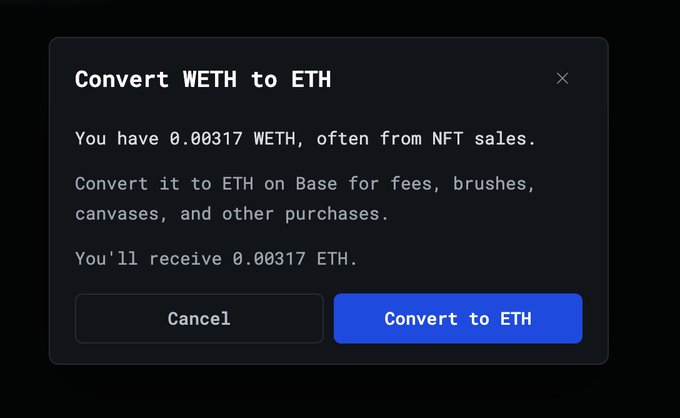 The image shows a computer screen with an email message displayed, which appears to be about converting a cryptocurrency called ether into eth. The text of the email suggests that the recipient should have 8,831 Ether available for conversion.