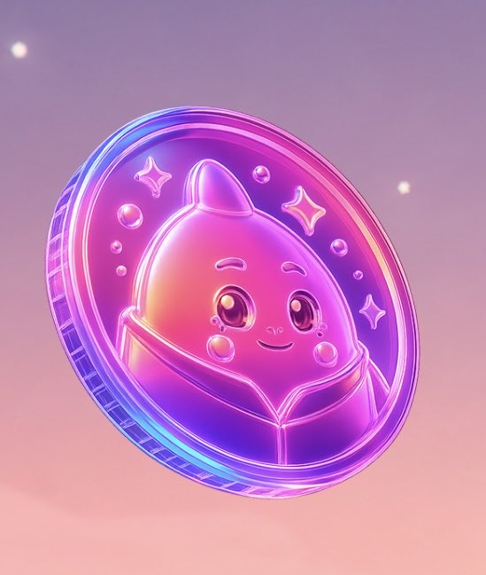 The image features a coin with a cute face, possibly a cartoon character or a small animal, sitting on top of a pink background. The coin has a purple border and is surrounded by stars, giving it an appealing and eye-catching appearance. The accompanying text in the image suggests that this coin could be related to sleep or wellness, as it is being referred to as "What if your sleep had real utility?". This implies that the coin might have some connection to sleep or sleep-related services, such as a sleep tracking app or a wellness platform offering discounts for AI agents. The post seems to be promoting an idea of using this coin to enhance one's sleep experience and overall well-being through the integration of technology and personal health management.