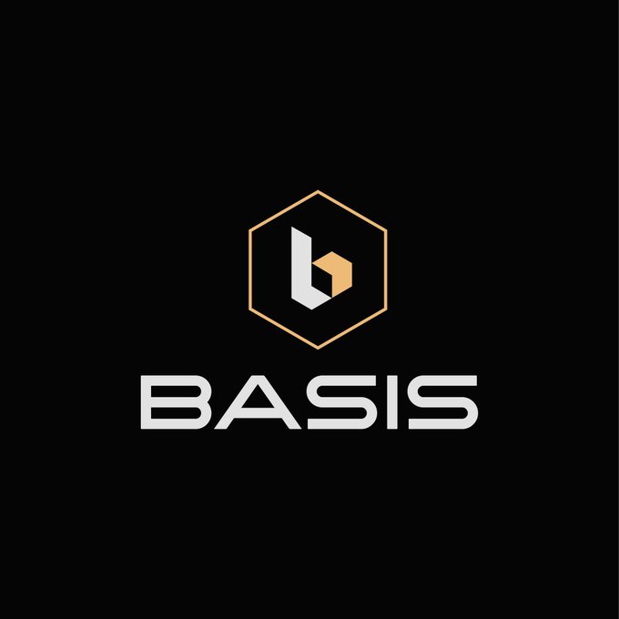 The image features a black background with white text that reads "basis" at the top, followed by "BTC", "ETH", and "SOL" below it. The text is written in a modern font style, giving it a clean and professional appearance. The layout of the text suggests that it might be related to cryptocurrency or digital assets, as these terms are often associated with Bitcoin and other cryptocurrencies.