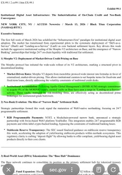 A document or news article titled 'Institutional Asset Infrastructure: The Industrialization of On-Chain Credit and Non-Bank Lending Markets,' discussing private credit markets with sections highlighted in green.