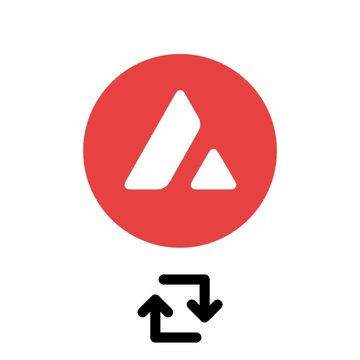 The image displays the Avalanche ($AVAX) cryptocurrency logo—a red circle containing a stylized white "A"—along with a swapping/exchange icon below it, suggesting a comparison or trade-off between $AVAX and $NEAR. The accompanying text asks viewers which coin they are most bullish on, positioning the two cryptocurrencies as competing bullish options.