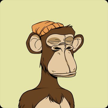 A cartoon monkey wearing an orange beanie appears drowsy or indifferent with half-closed eyes. The image relates to the post by depicting a "burned out" or apathetic monkey, humorously symbolizing the casual, meme-like attitude toward crypto token burning and associated addresses.