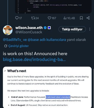 A Twitter account with a black background and white text, featuring a photo of a person wearing a cowboy hat and the name "Wilson.Base.Eth".