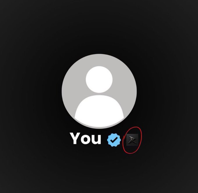 A default user profile avatar labeled 'You' with a blue verification checkmark and a star icon circled in red.