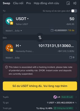 The image displays a cell phone screen that shows an app or website for trading cryptocurrencies like Bitcoin, UsDT (UsDT), and Ethereum. The main focus of the image is the message within a conversation window, which reads "Just a day ago if you spent $50, you could only buy about 60 tokens of ethereum:0xcf 510 4e86fceb4f46cd8eb86ebc76a85d2abecb81efb5 at this moment, with the same $50, you can buy up to 10,173,131 tokens on the BSC network I know quite a few bros who went all-in gambling in hopes".
