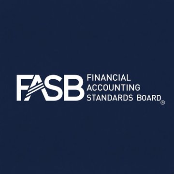 The image displays the Financial Accounting Standards Board (FASB) logo in white text on a dark navy blue background. It serves as the official branding for the organization issuing the proposal referenced in the post, which seeks to clarify cash-equivalent accounting rules for digital assets like stablecoins.