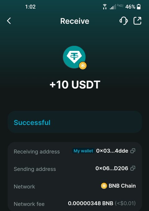 The image shows a cell phone screen displaying a message from Bitcoin Wallet SA, which reads "Thanks @bitgetwalletSA for selected me. To be continued...". The text indicates that the user has been selected by Bitcoin Wallet SA as a recipient of their Bitcoin Cash reward.