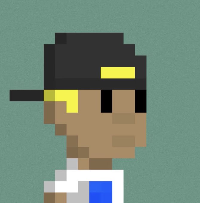 A pixel art character in a backward black cap with yellow accents and a blue/white shirt gazes off to the side against a muted green background, visually reinforcing the post's theme of reflection after a loss—capturing the "look back, learn, and move forward" mindset described in the message.