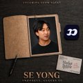 A meme image featuring SE-YONG (a figure shown in a wallet-style ID photo) captioned "SE-YONG," representing an exaggerated or meme-style self-insertion tied to the post's playful mentions of crypto influencers and market personalities.