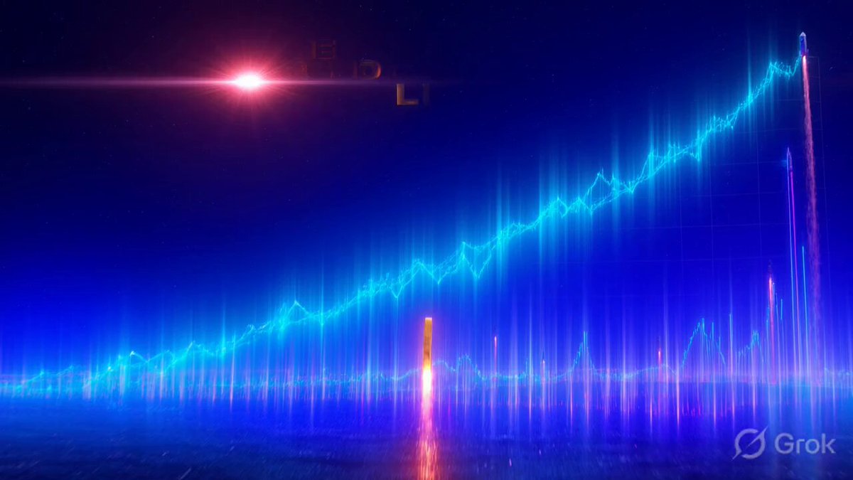 The image displays a bright blue wave with a red light above it, giving the impression of a sunset over an ocean. The wave stretches across the entire frame, emphasizing its size and intensity. In the bottom right corner, there's a caption that reads "2026 ALTCOIN HIGH-CONVICTION PLAYS— BULL RUN LOADING — 15.75x85.9/ASI — 14.65x85.8/ASI — 13.35x85.7/ASI".
