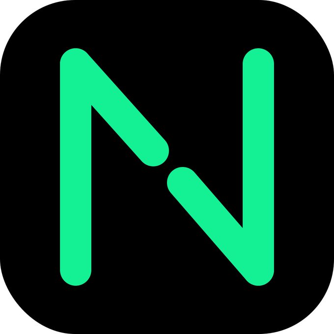 A black app icon featuring a stylized green letter 'N' in the center, likely the logo for the Nimbleway app.