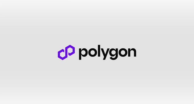 The image features a logo with the word "Polygon" written in black letters against a white background. The logo is designed as two hexagons connected by a line, creating an interesting visual effect. Below the logo, there's text that reads "@0xPolygon", which is likely a reference to the Polygon Open Money Stack project or cryptocurrency. This project aims to revolutionize the way money moves on the internet and beyond, using smart contracts for secure and transparent transactions. The image seems to be promoting this project by highlighting its innovative approach to financial technology.