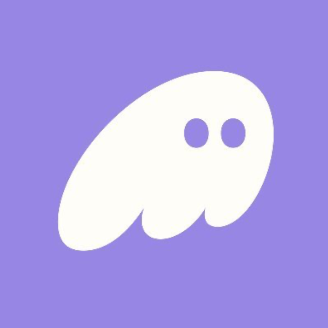A simple white cartoon ghost with two oval eyes floats against a purple background, visually representing the "sunsetting" of support mentioned in the post.