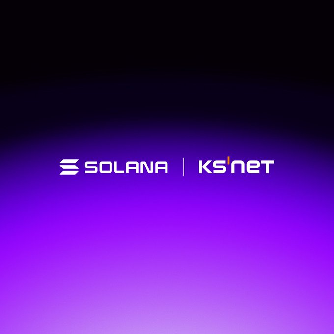 A logo graphic displaying 'SOLANA | KS'NET' against a purple and black gradient background.