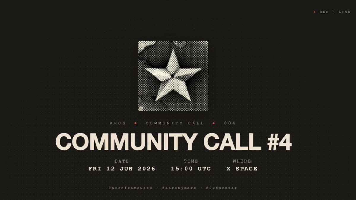 The image features a banner with a star at its center that says "Community Call #4" written in white text against a black background. The banner also includes information about an event, such as the date, time, and location of the call.