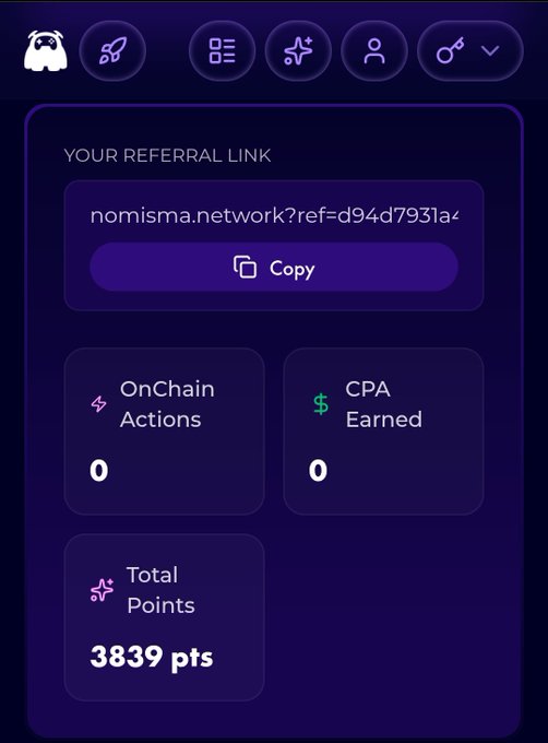 The image shows two screens from a mobile device. The first screen displays information about Nomisma Network, a DeFi platform that uses an AI-native Chromia subchain. The second screen shows details of PerX trading network, which is currently live for Stage 7 and has not yet reached Stage 3. The post highlights this information to help users understand the infra plays available on these networks.